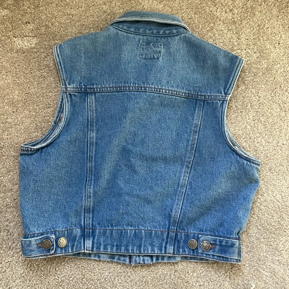United Denim vest with collar size medium blue - Picture 2 of 8